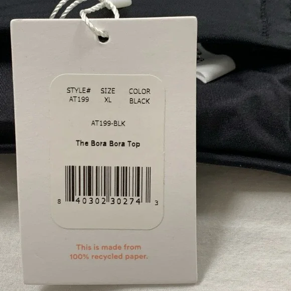 Andie Swim The Bora Bora Women's Black Bikini Halter Top Size XL Adjustable NWT‎ - Picture 8 of 12